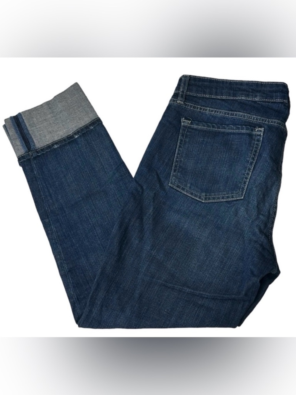 GAP Capri Jeans 8/29R Straight Cuff Medium Indigo Denim